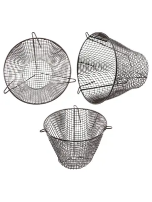 Brown Plastic-Coated Round Vent Guard Cooker Hob & Dryer-11.5" 290mm