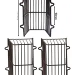 Brown Plastic‑Coated Universal CCTV Guard & Security Light Cage