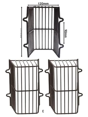 Brown Plastic‑Coated Universal CCTV Guard & Security Light Cage