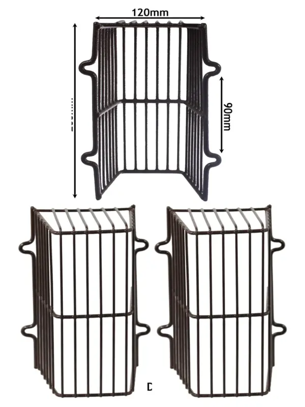Brown Plastic‑Coated Universal CCTV Guard & Security Light Cage