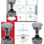 Brushed Nickel Universal Dual Flush Toilet Button Kit – Fits 20‑60mm