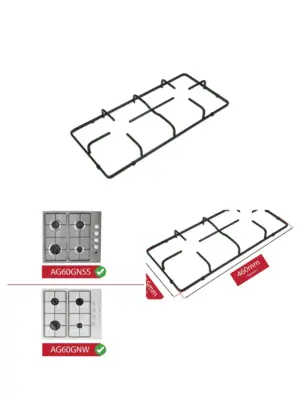Bush Pan Support Stand for Cookworks Gas Hob – AG60GNSS/AG60GNW