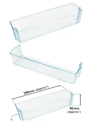 Bush Replacement Lower Door Fridge Shelf Bottle Rack – 390 mm x 90 mm