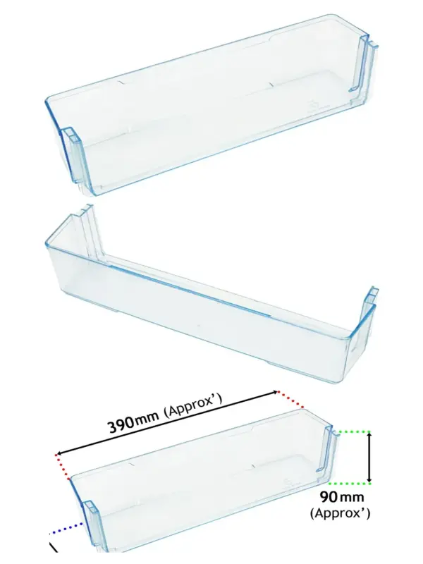 Bush Replacement Lower Door Fridge Shelf Bottle Rack – 390 mm x 90 mm
