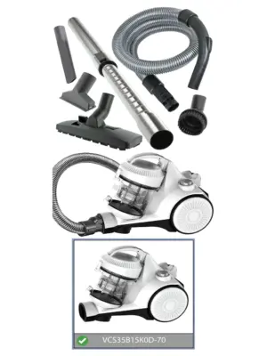 Bush VCS35B15K0D-70 Bagless Cylinder Vacuum Hose Kit – Spare Parts