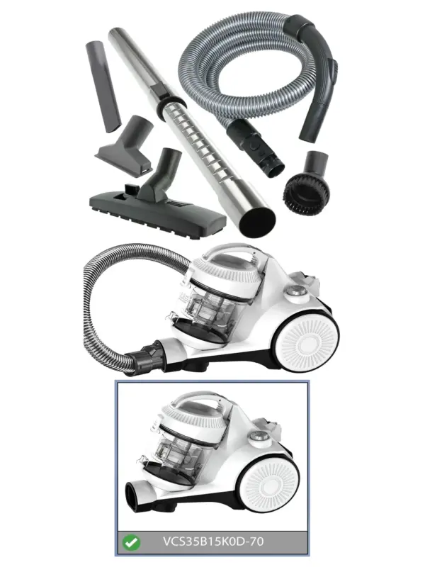 Bush VCS35B15K0D-70 Bagless Cylinder Vacuum Hose Kit – Spare Parts