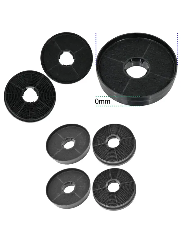 Candy Cooker Hood Carbon Filter – Fits CBT6252B/W/X & CCR6171X, 4 Pack