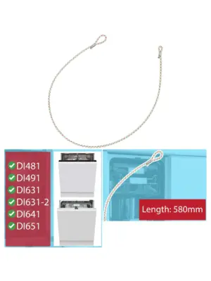 Caple 580mm Dishwasher Door Cable – Fits DI481, DI491, DI631, DI641, DI651