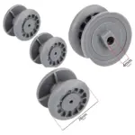 Caple Dishwasher Basket Wheel & Guide Rail Set (2 pcs) for DI476-DI627