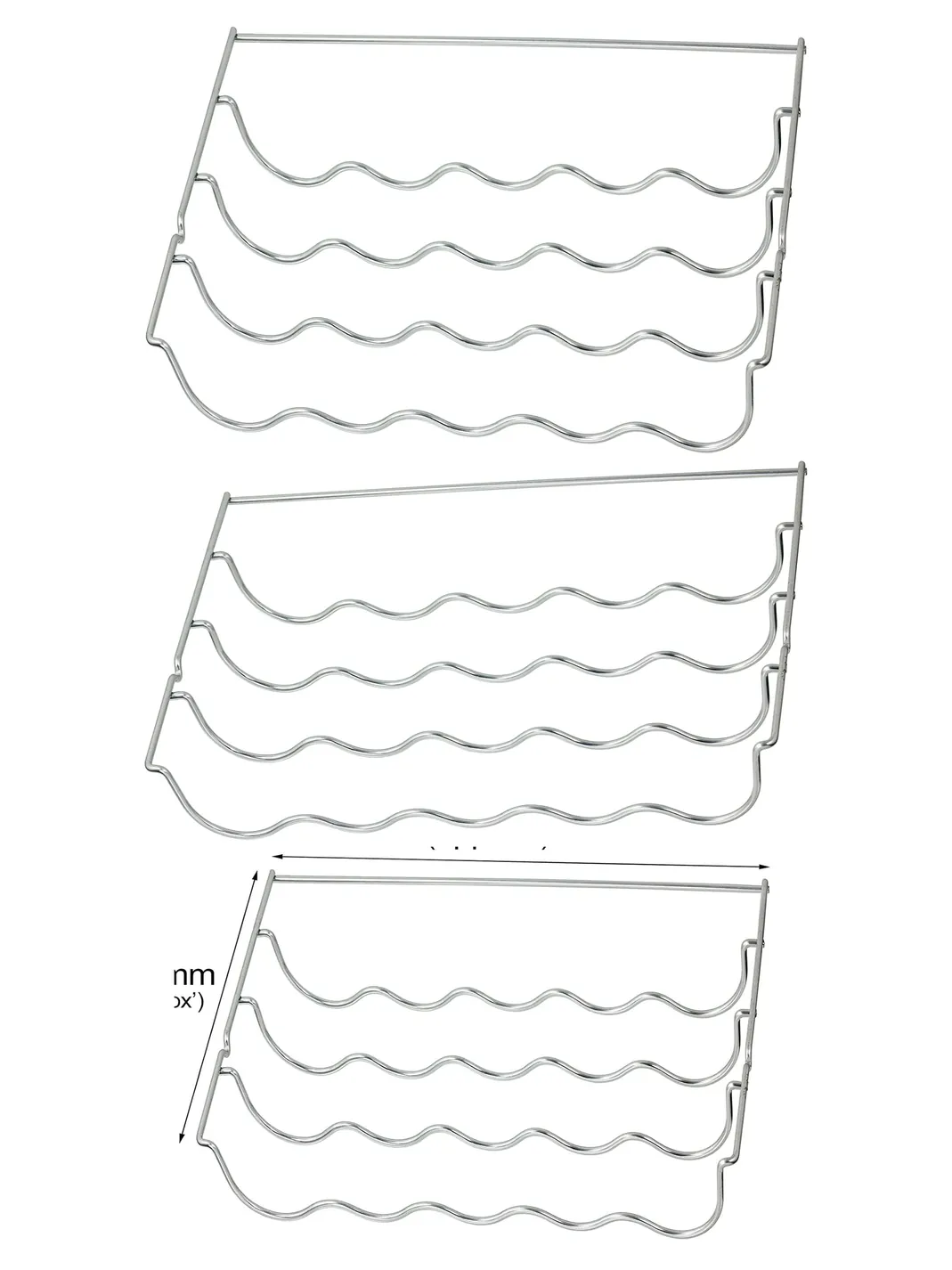 Caple Fridge Wine Bottle Rack Insert – 457×290×70mm Shelf Organizer