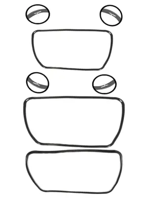Caple Oven Door Gasket Replacement 430x350mm - Main Cooker Seal