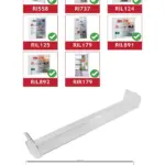 Caple Upper Fridge Door Shelf for RI558 RI737 RIL124-125 RIL179 RIL891