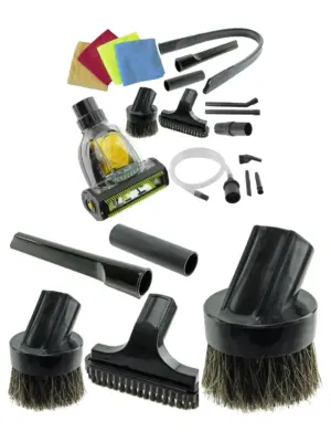 Car Detailing Valet Kit – Micro Tools, Cleaning Cloths, Fits Philips 32mm Vacuum