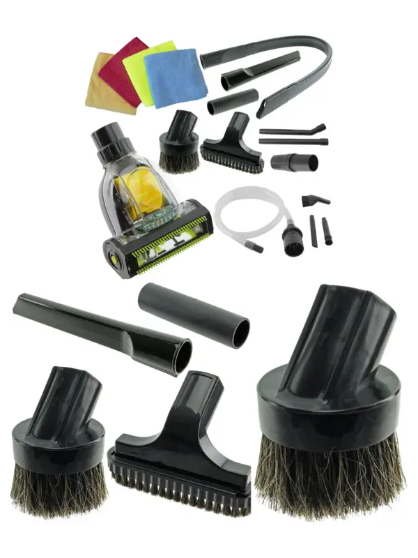 Car Detailing Valet Kit – Micro Tools, Cleaning Cloths, Fits Philips 32mm Vacuum