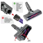 Carbon Fiber Motorhead Floor Brush for Dyson V6 SV03 Vacuum 949852-05