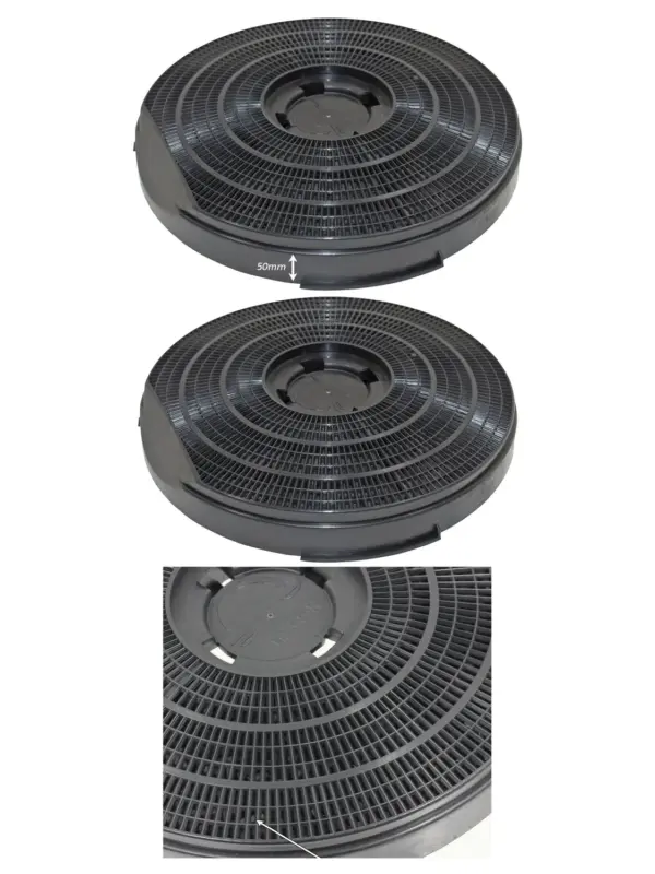 Carbon Filter for Philips/Whirlpool Charcoal Cooker Hood 260×50 mm Vent