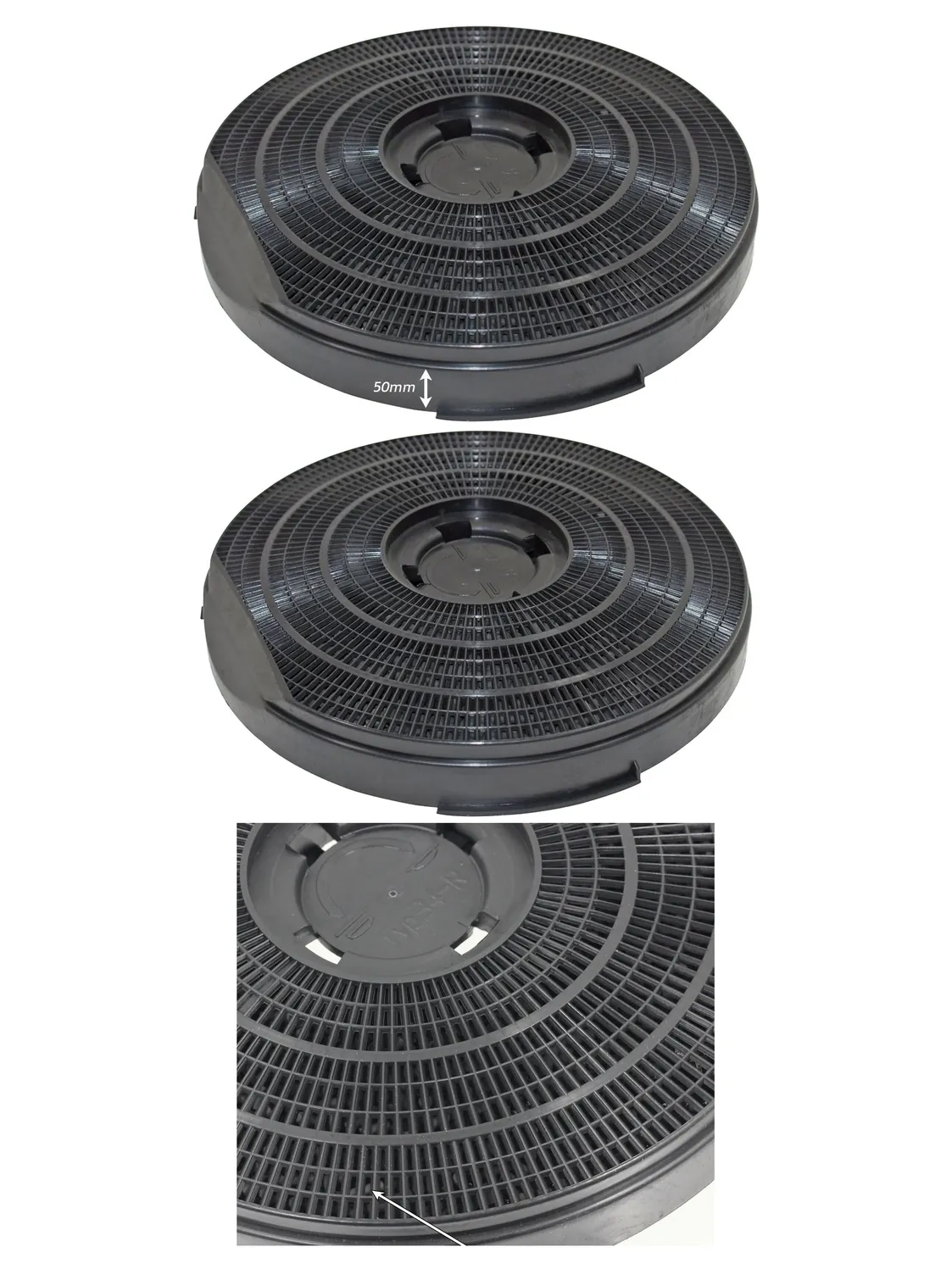 Carbon Filter for Philips/Whirlpool Charcoal Cooker Hood 260×50 mm Vent