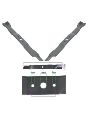 Castel 51cm XC53 Lawn Mower Blade – Fits BS, BSW, GSW