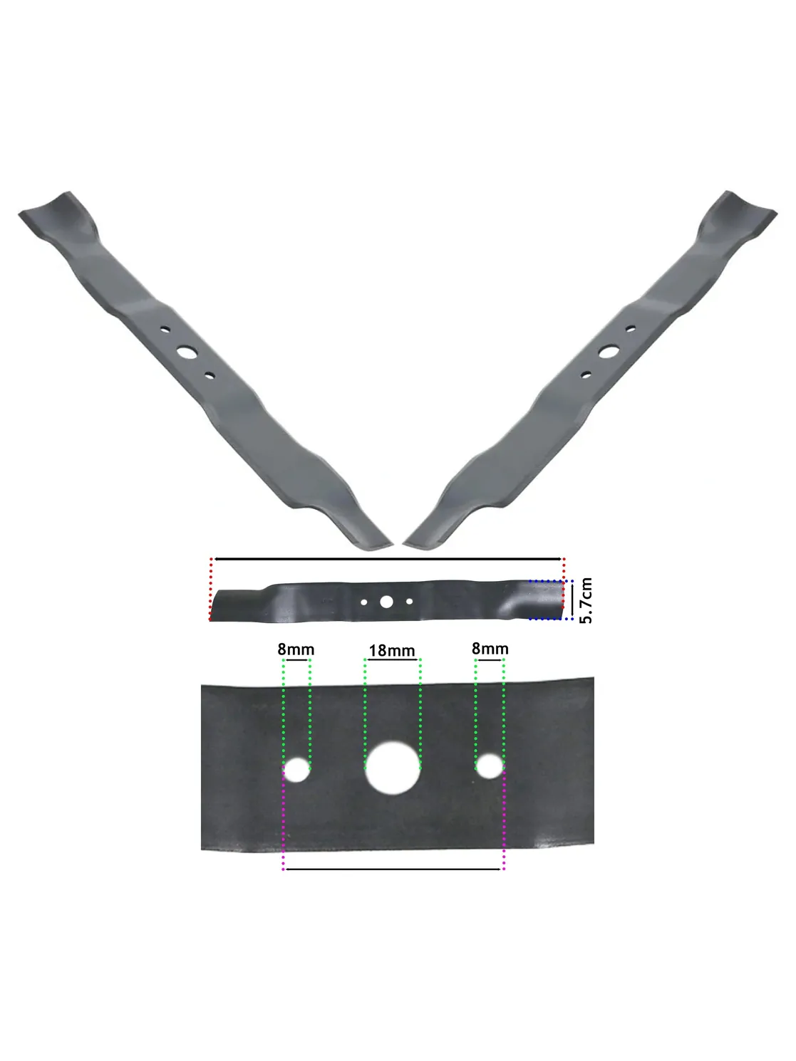 Castel 51cm XC53 Lawn Mower Blade – Fits BS, BSW, GSW