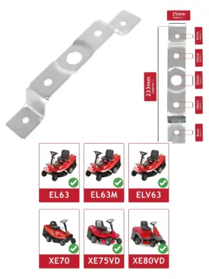 Castel Garden Blade Bracket – Fits EL63, ELV63, XE70, XE75VD, XE80VD