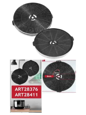 Cata Cooker Hood Charcoal Filter TMFILT4 – 170×25 mm, Pack of 2