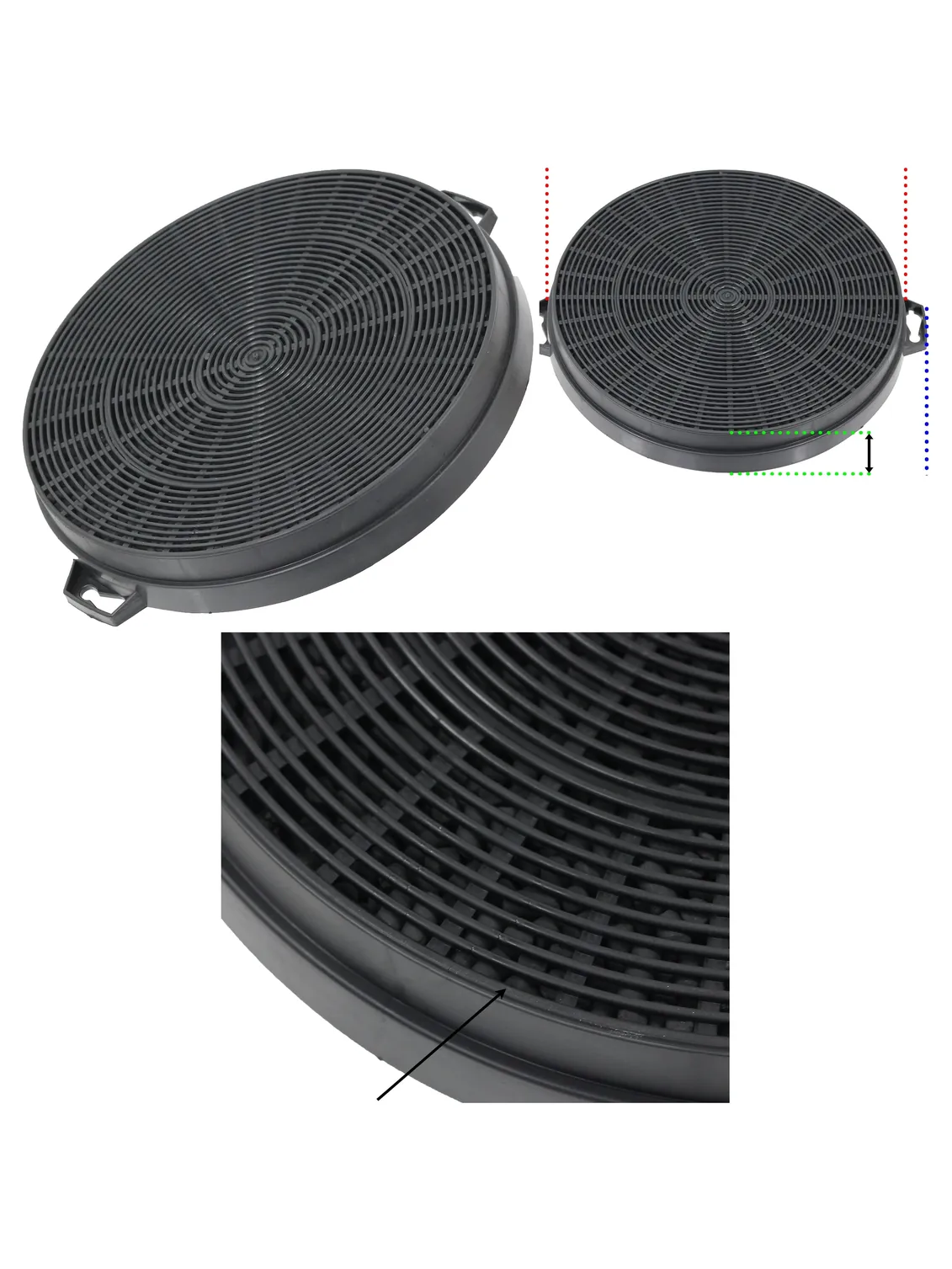 Cata Kitchen Hood Carbon Charcoal Filter for CH60SS, CH70SS & CH90SS