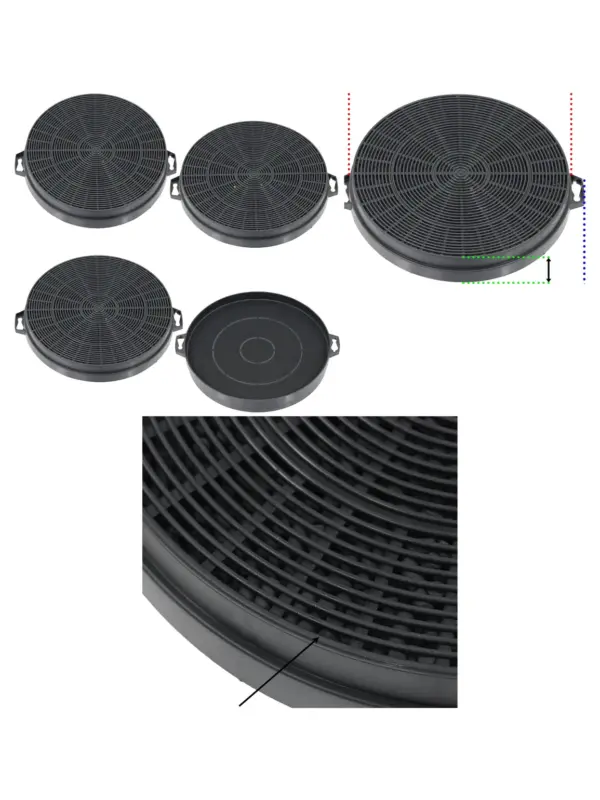 Cata Kitchen Hood Charcoal Filter – Fits CH60SS/CH70SS/CH90SS