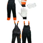 Chainsaw Bib Vest 34/38 Class A + Forestry Gloves & Safety Goggles