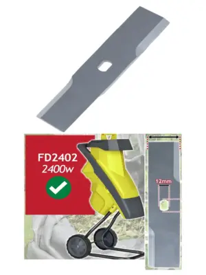Challenge Xtreme FD2402 19.5cm Metal Blade for 2400W Garden Shredder