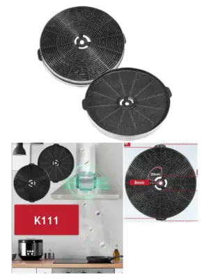 Charcoal Filter for KKT Kolbe K111 Cooker Hood – 170x25mm Pack of 2