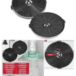 Charcoal Kitchen Hood Filter TMFILT4 – 170x25mm, 2‑Pack