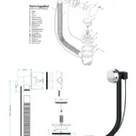 Chrome 40mm Bathroom Waste Plug with 1.5" Overflow Pop‑Up Trap