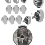 Chrome Belling 44444 Oven Hob Control Knob Set – 10 Piece Replacement Kit
