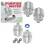 Chrome Finish Universal Shower Filter - Hard Water Softener, 2-Pack