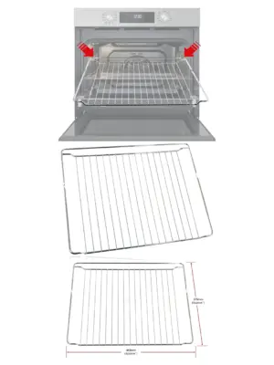 Chrome Oven Rack 443×375 mm – fits Bosch, Neff & Siemens ovens