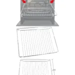 Chrome Oven Shelf 443x375 mm – fits Cookology, Amica & Cata ovens