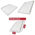 Chrome Oven Shelf for John Lewis Wire Rack – 460 × 355 mm Replacement
