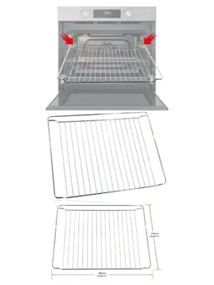 Chrome Oven Shelf for Kenwood & Hisense Grid Rack – 443×375 mm