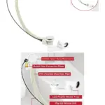 Chrome Silver Pop‑Up Bathroom Filler Waste Plug & Overflow Drain Kit