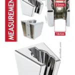 Chrome Silver Wall Mount Bracket for Triton Handheld Shower Head