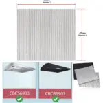 Ciarra Cooker Hood Grease Filter Replacement for CBCS6903 & CBCB6903