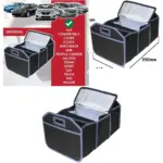 Collapsible Car Trunk Organizer with Removable Cooler Liner