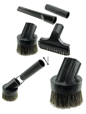 Compact 32mm Mini Crevice & Stair Brush Kit for Vytronix Vacuums
