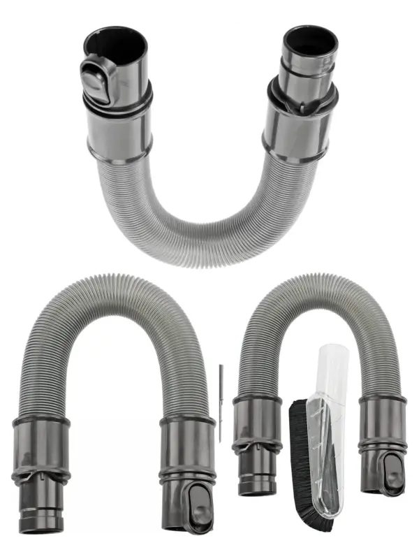 Compact Dyson Extension Hose with Soft Dusting Brush and Adapter