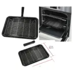 Compact Grill Pan with Rack & Removable Handle for Cannon Oven