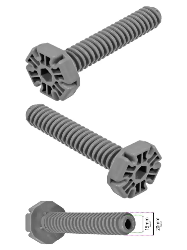 Cooke & Lewis Adjustable Dishwasher Foot – 110mm Screw Leg Replacement