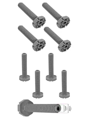 Cooke & Lewis Adjustable Dishwasher Foot 110mm Screw Leg Set of 4