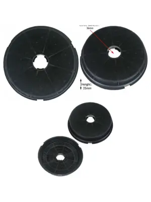 Cookology CCF200 Charcoal Carbon Filter Set 2 Pack Hood Vents