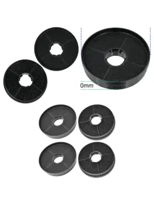 Cookology CF100 Vent Fan Carbon Filter Pack of 4