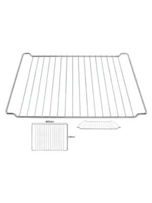 Cookology Chrome Oven Grill Rack – Top, Middle & Bottom Shelf, 44x34cm